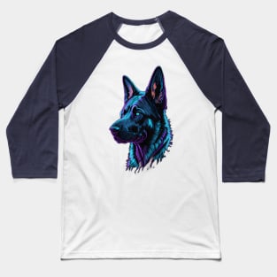 Retro Vintage German Shepard Design Baseball T-Shirt